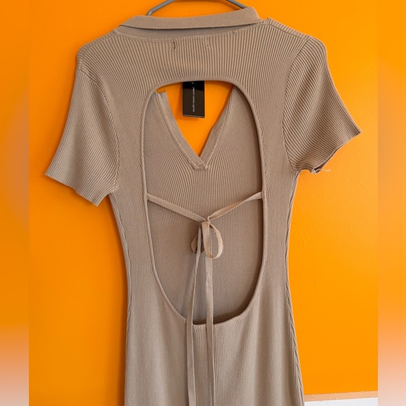 South Moon Under Dresses & Skirts - South Moon Under Taupe Collared Maxi Dress